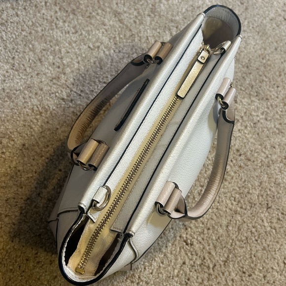 KATE SPADE Cream Leather Bag - EUC - Picture 5 of 7